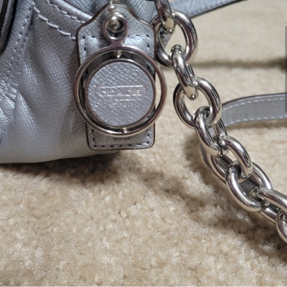 Coach Campbell Turnlock Shoulder Camera Crossbody (Silver) - Picture 4 of 7